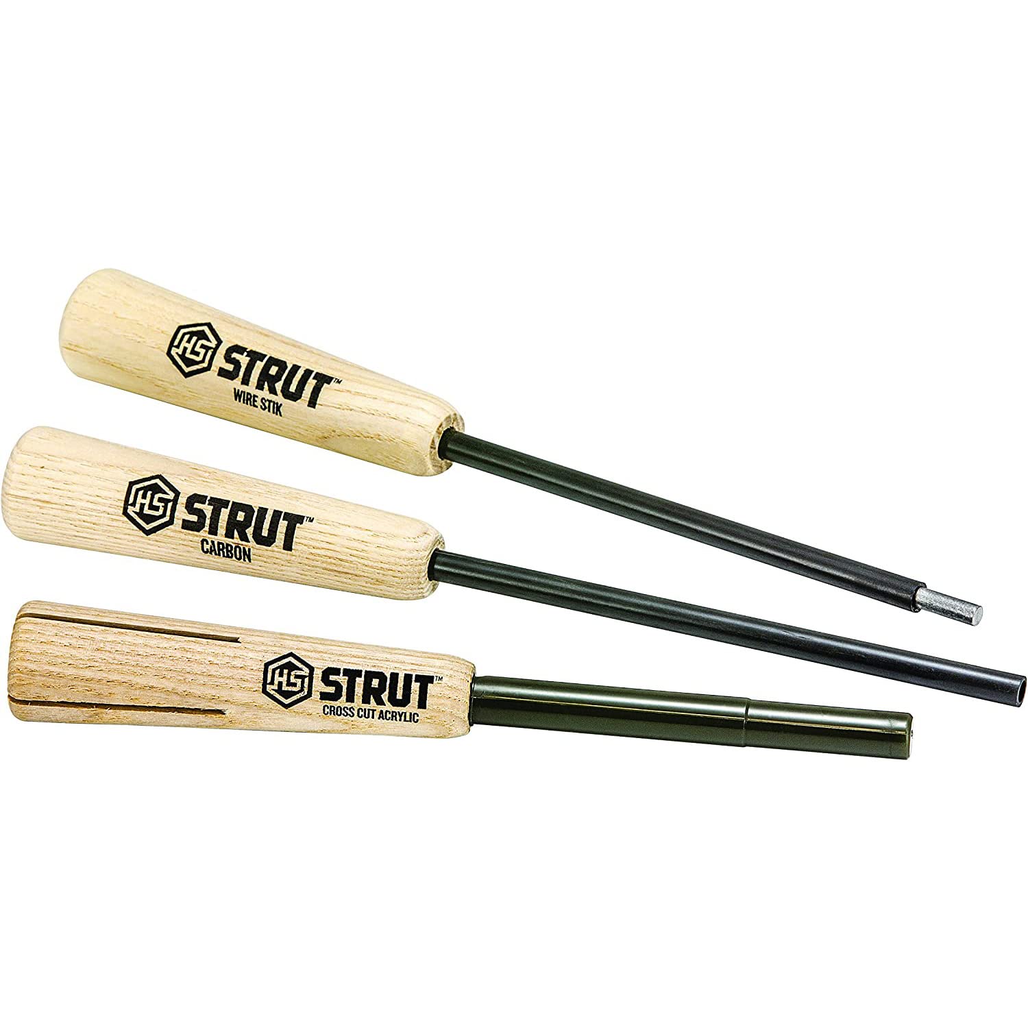 H.S. Strut Hunters Specialties Easy-to-Use Weather Resistant Realistic Sounds Storm Strikers Peg Pack of 3