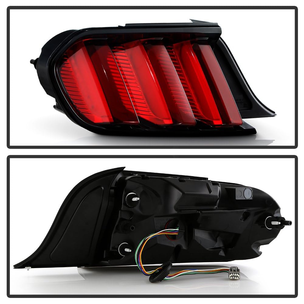Ford Mustang Spyder (POE) 15-17 LED Sequential Tail Light - OE Red Left