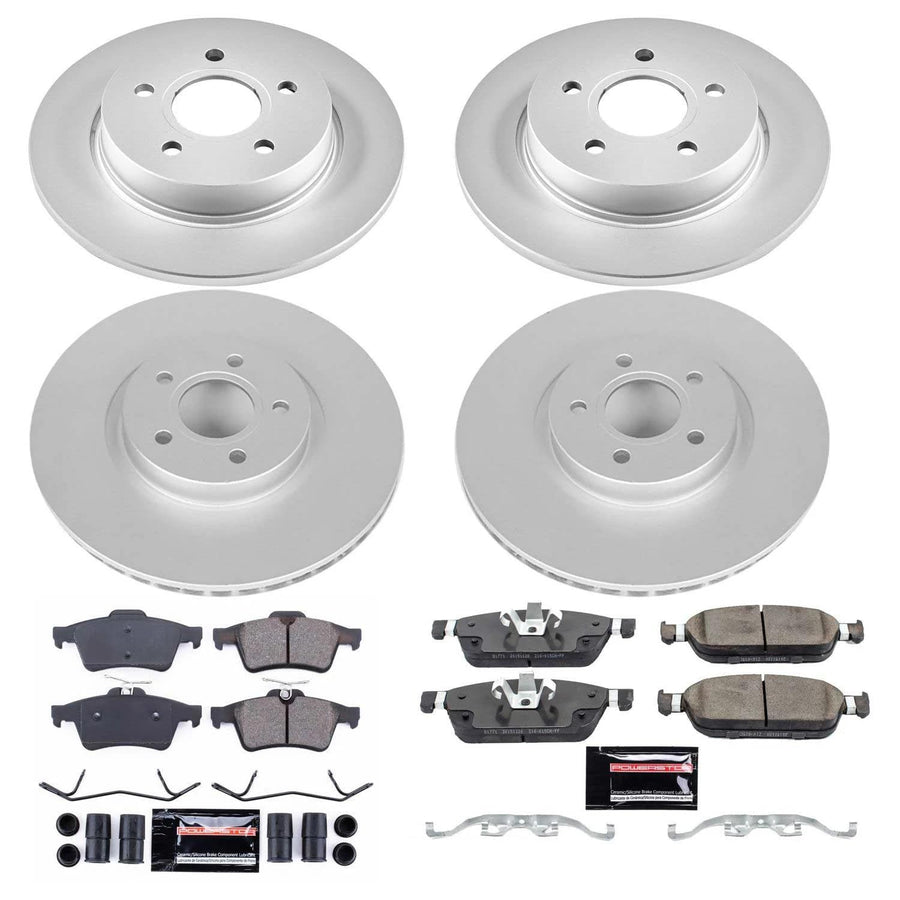 Power Stop Z23 Evolution Geomet® Coated Brake Kit Front and Rear