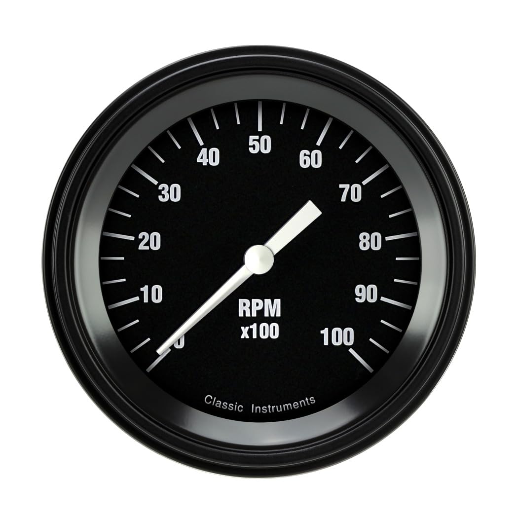 Hot Rod Classic Instruments 3In Tach 10K (HR10BLF)