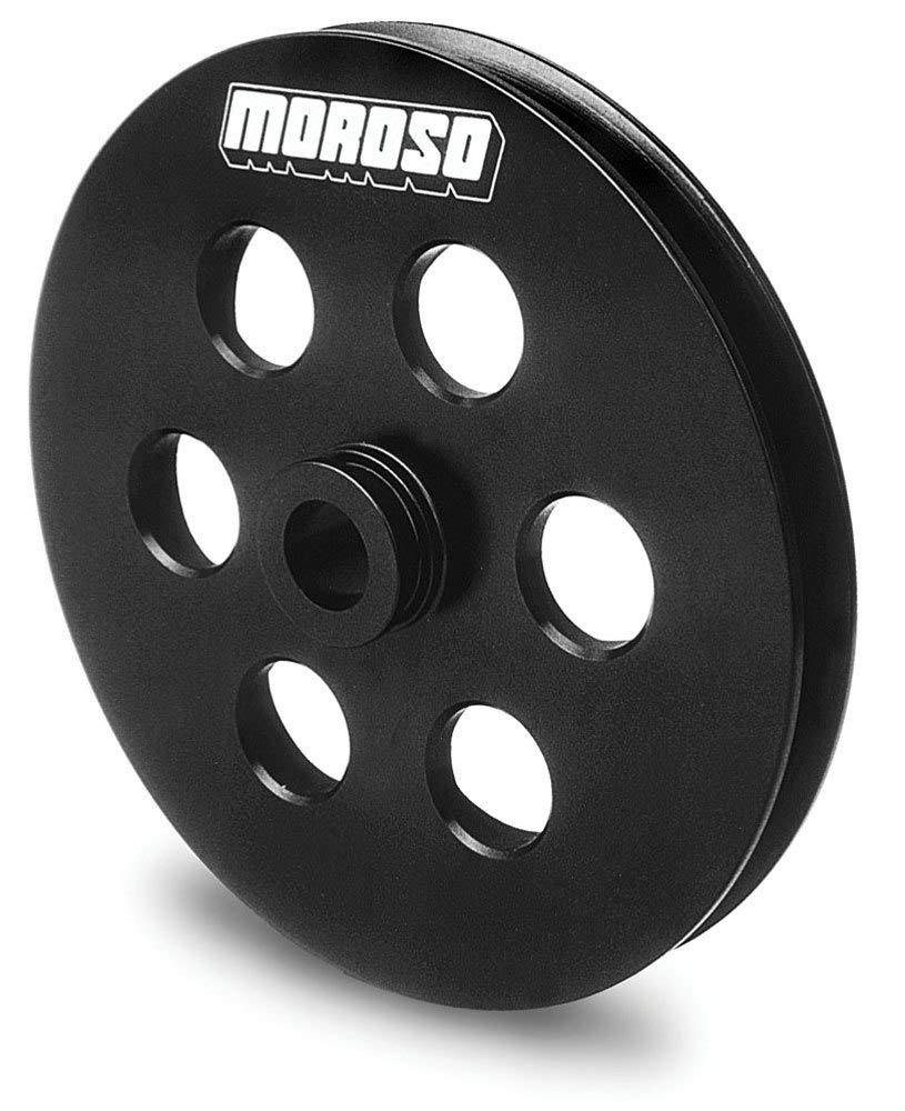 6" OD Moroso 64860 Billet Power Steering Pulley, Fits GM Power Steering Pumps