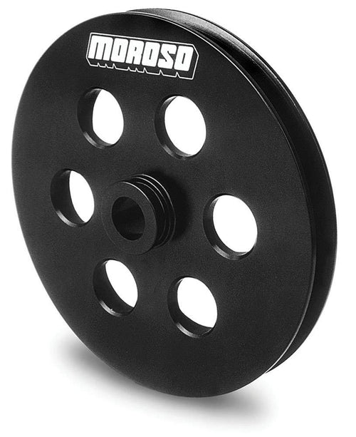 6" OD Moroso 64860 Billet Power Steering Pulley, Fits GM Power Steering Pumps