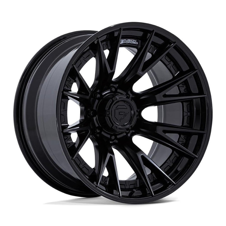 FUEL OFF-ROAD FC402 20X9 CATALYST 8X6.5 5.04 1mm MATTE BLACK WITH GLOSS BLACK LIP - FC402MX20908001
