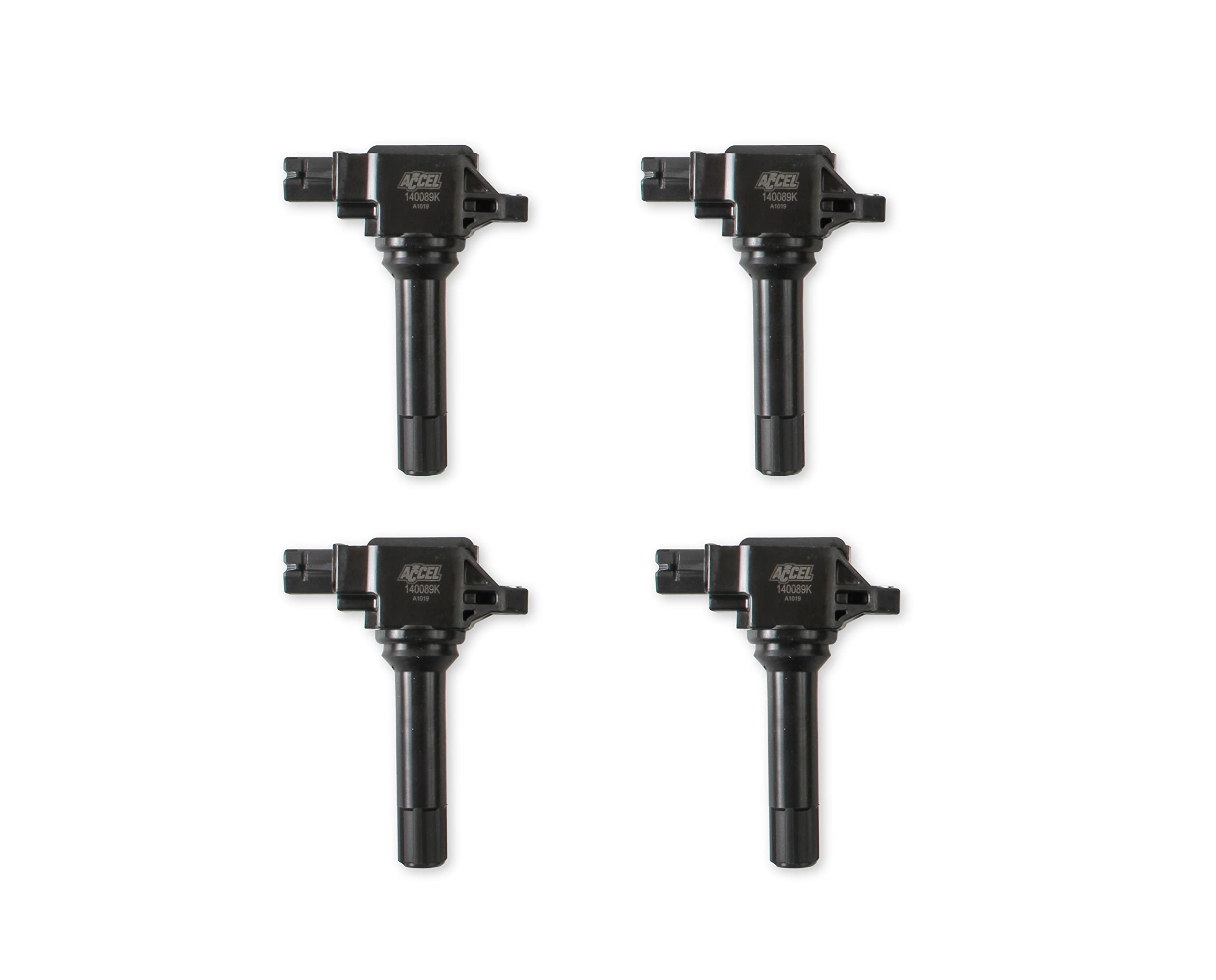 140089K-4 ACCEL Ignition Coils - Black, 4-Pack