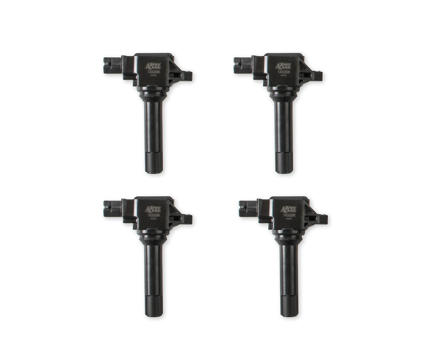 140089K-4 ACCEL Ignition Coils - Black, 4-Pack