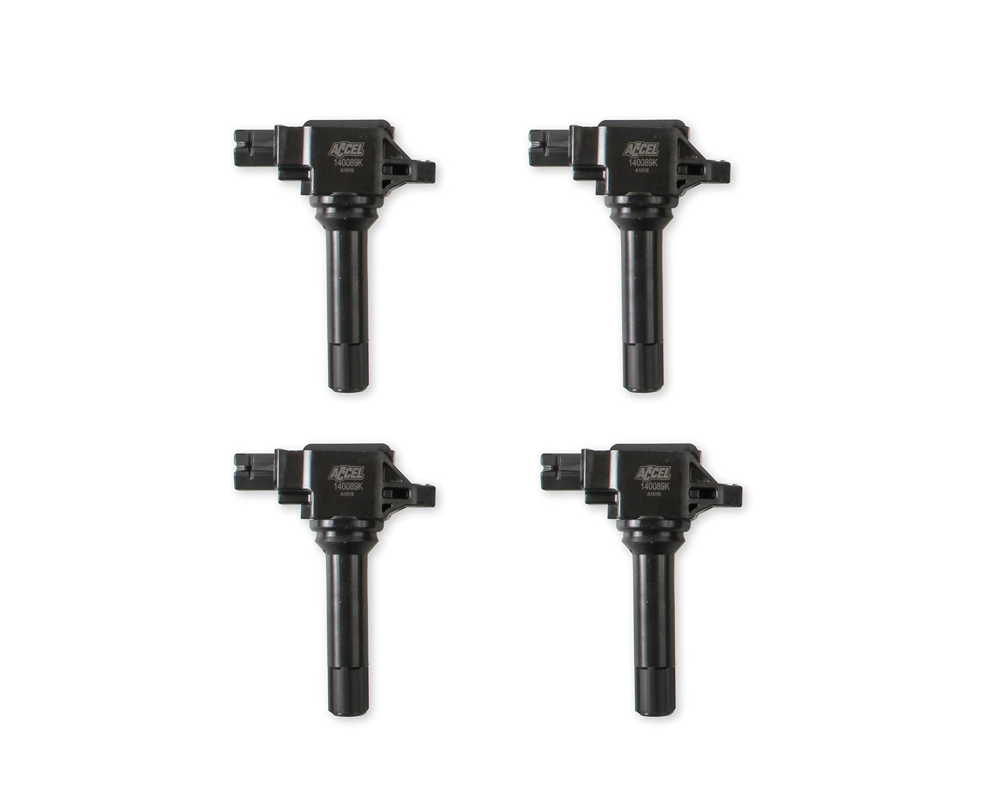 140089K-4 ACCEL Ignition Coils - Black, 4-Pack