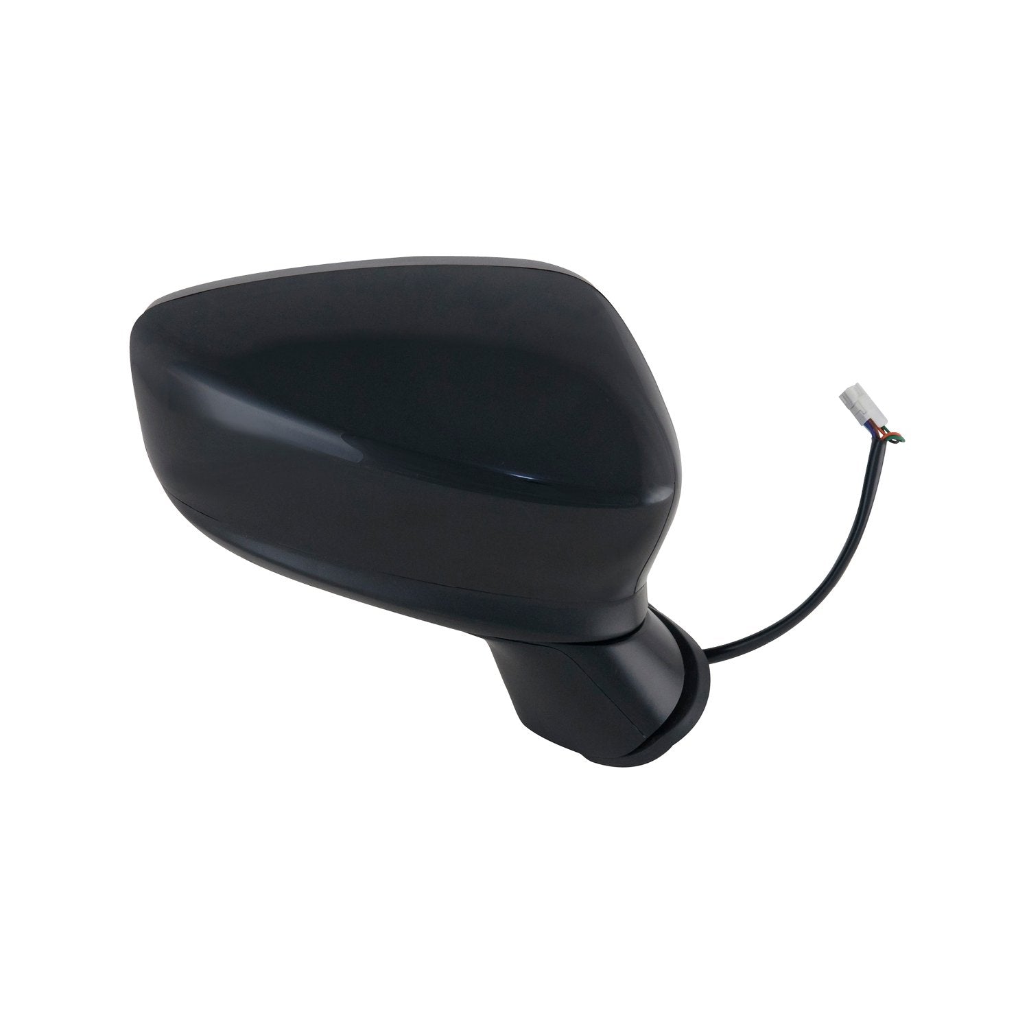 Passenger Side Fit System Mirror for Mazda 3, Japan Built, Textured Black w/PTM Cover, w/Turn Signal, Foldaway, w/o Blind Spot Detection, Power