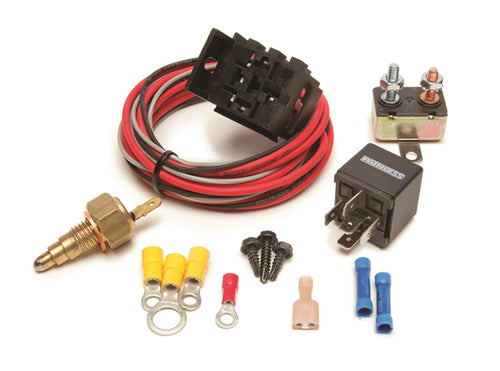 Electric Fan Relay Kit Painless Performance 30106 with Thermostatic Switch for Gen III and up GM Engines (On 205/Off 190)