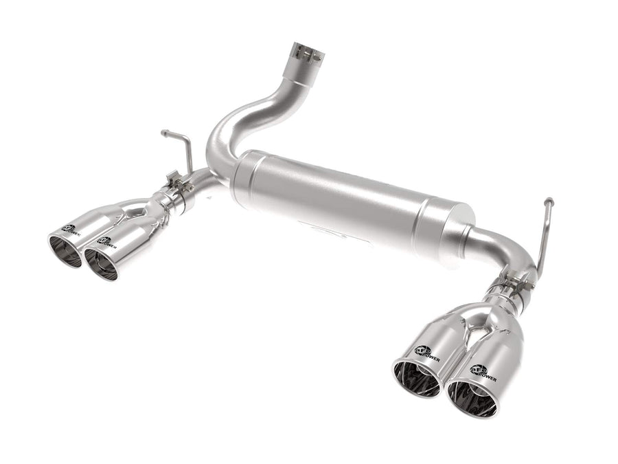 Rebel Series aFe Power 2-1/2 IN 409 Stainless Steel Axle-Back Exhaust System Polished