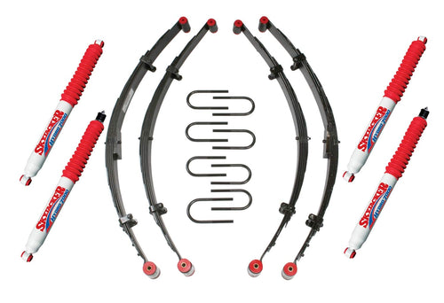 Skyjacker Suspension Lift Kit YJ21BKH-R w/Shock Frt/Rr Hydro Shocks 2.5 in. Lift Incl. Front/Rear Leaf Springs
