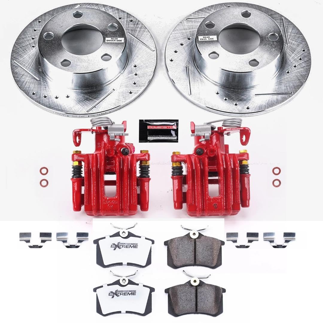 Power Stop Rear KC849-26 Z26 Street Warrior Brake Kit For Audi A6 Quattro 1998-2001 [Model Specific]