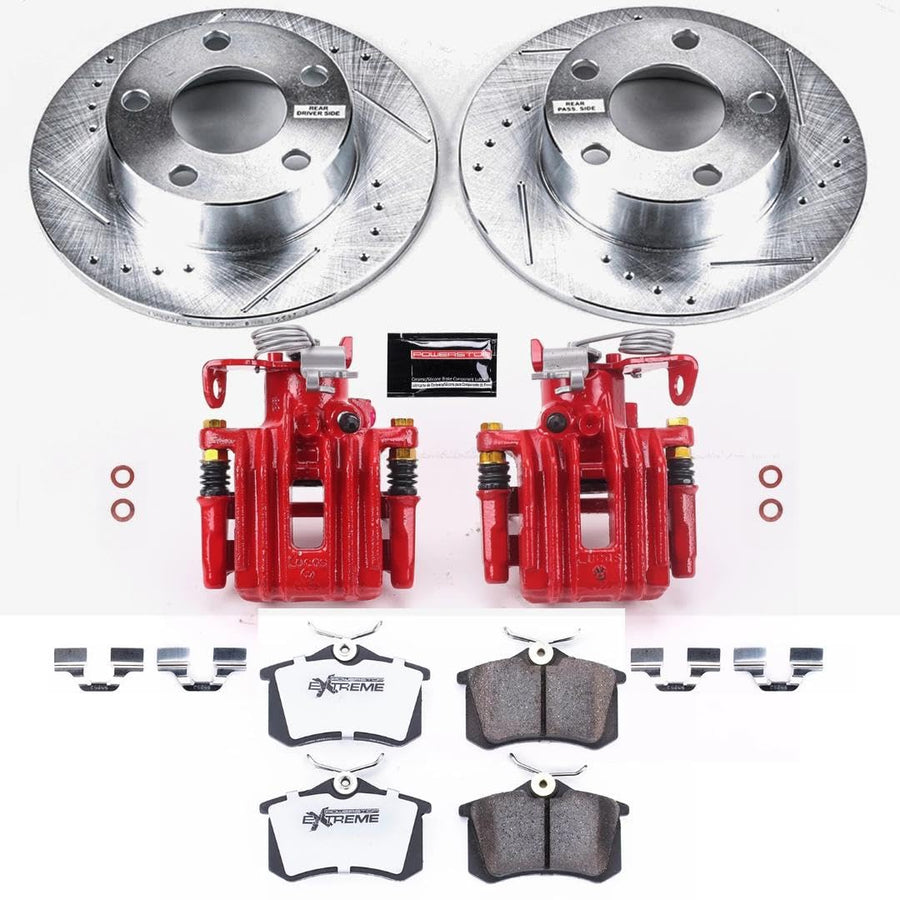 Power Stop Rear KC849-26 Z26 Street Warrior Brake Kit For Audi A6 Quattro 1998-2001 [Model Specific]