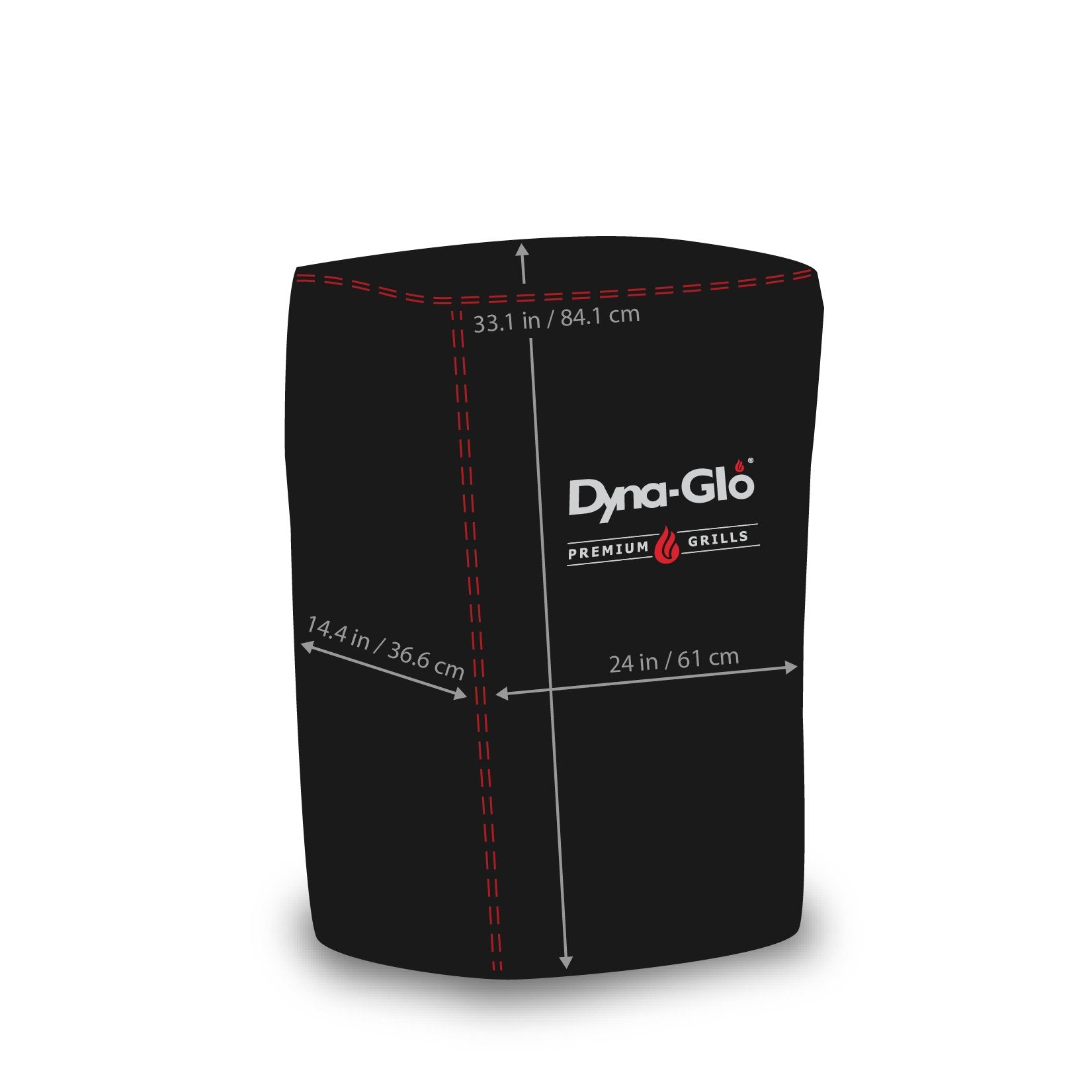 Dyna-Glo Premium DG732ESC Vertical Smoker Grill Cover, Black