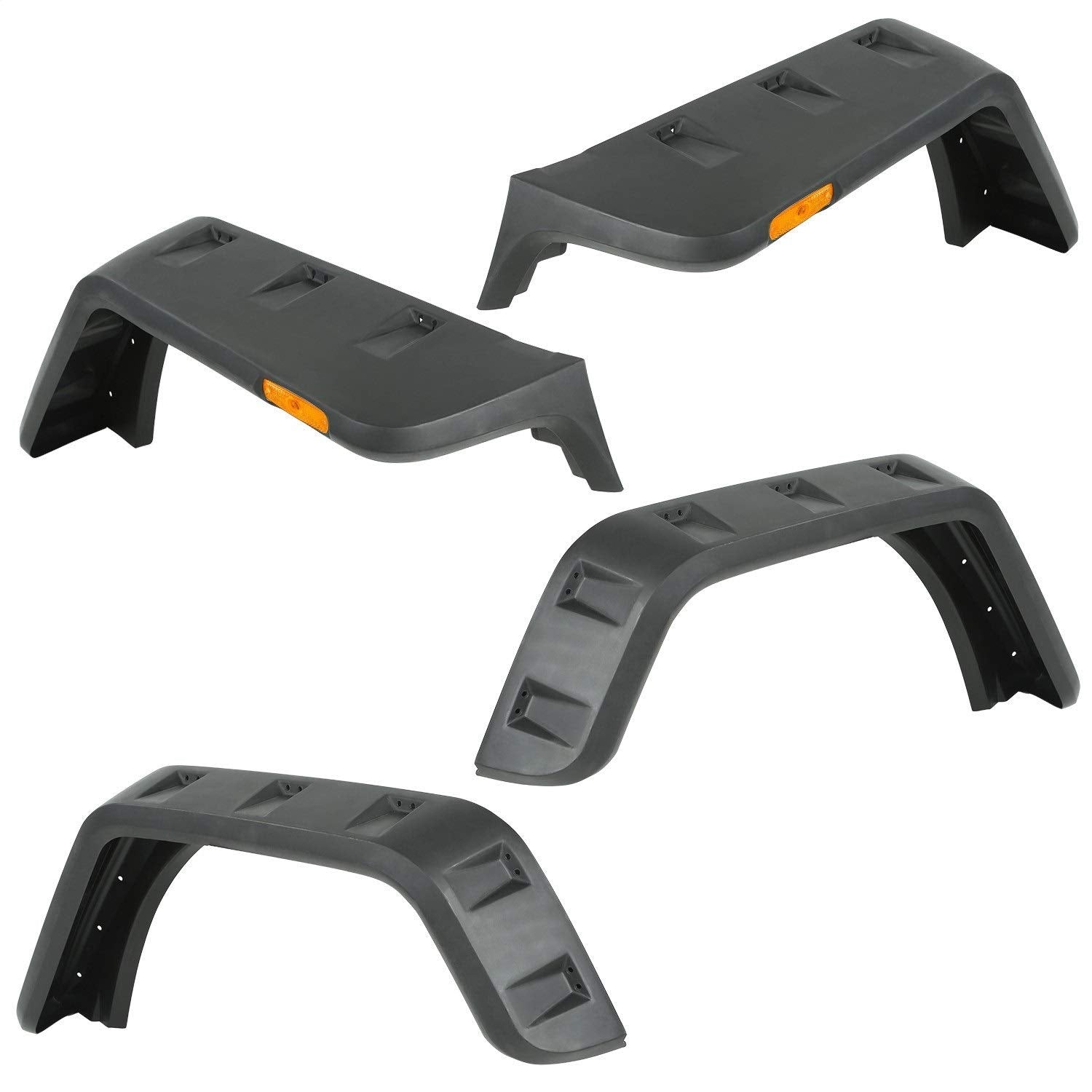 Hurricane Fender Flare Kit, Rugged Ridge, EU, Smooth | 11640.26 | Fits 2007-2018 Jeep Wrangler JK