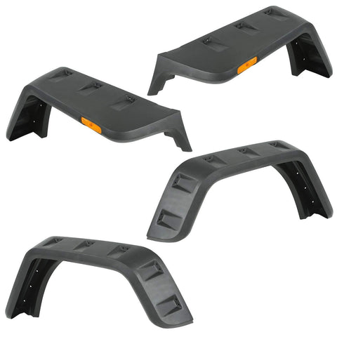Hurricane Fender Flare Kit, Rugged Ridge, EU, Smooth | 11640.26 | Fits 2007-2018 Jeep Wrangler JK