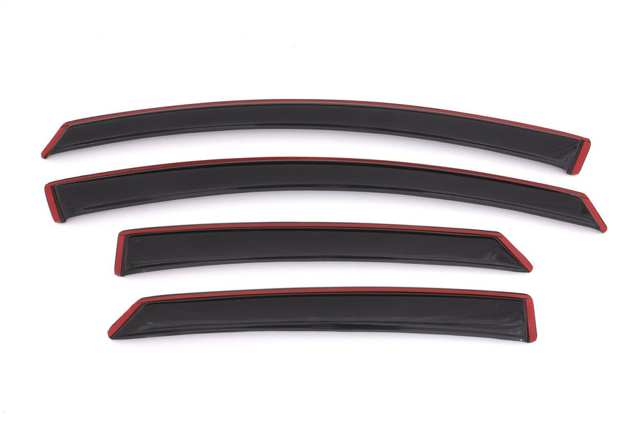 2012-2014 Ford Focus Compatible with VENTSHADE CO 194373 in-Channel Ventvisor Rainguard - Smoke44; 4 Pieces