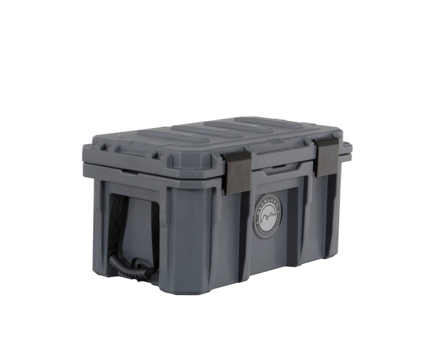 D.B.S. Overland Vehicle Systems 53 QT Dry Box Storage with Drain and Bottle Opener | Dark Grey | Waterproof Sealing | Heavy Duty Latches | 40100001