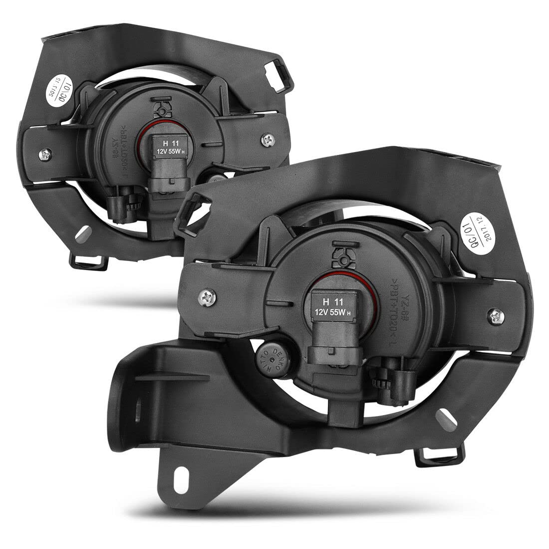 OEM Replica Black Horse Fog Light Clear Compatible with 2013-2015 Nissan Pathfinder-NS561OE
