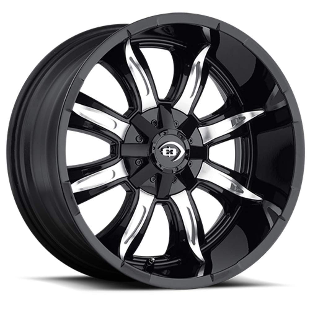 423 Vision Manic 17x9 6x139.7 -12mm Black/Machined Wheel Rim