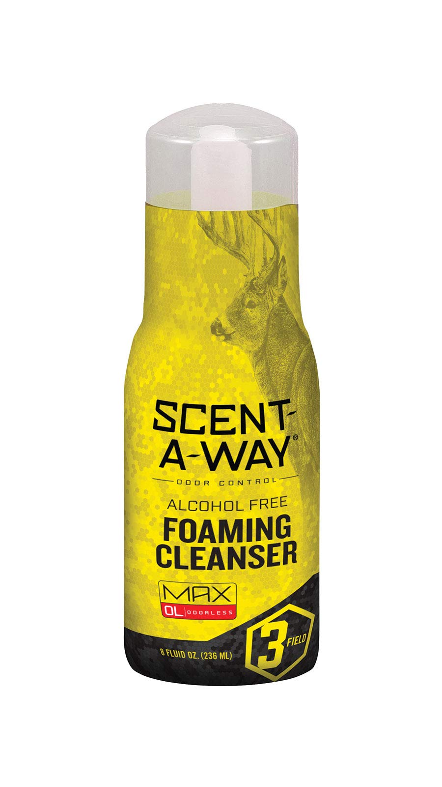 Scent-A-Way MAX Hunters Specialties Odorless Foaming Cleanser Hand Soap - Hunting Scent Eliminator for Hunters, Trappers, Anglers, and Campers - 8 Oz