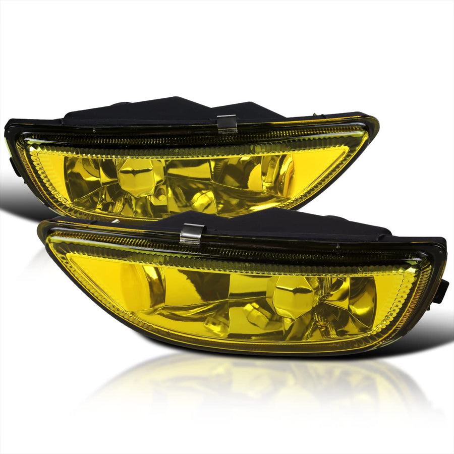 Spec-D Tuning Fog Lights Yellow Lens + H3 Bulbs Included Compatible with Toyota Corolla 2001-2002 L+R Pair Assembly