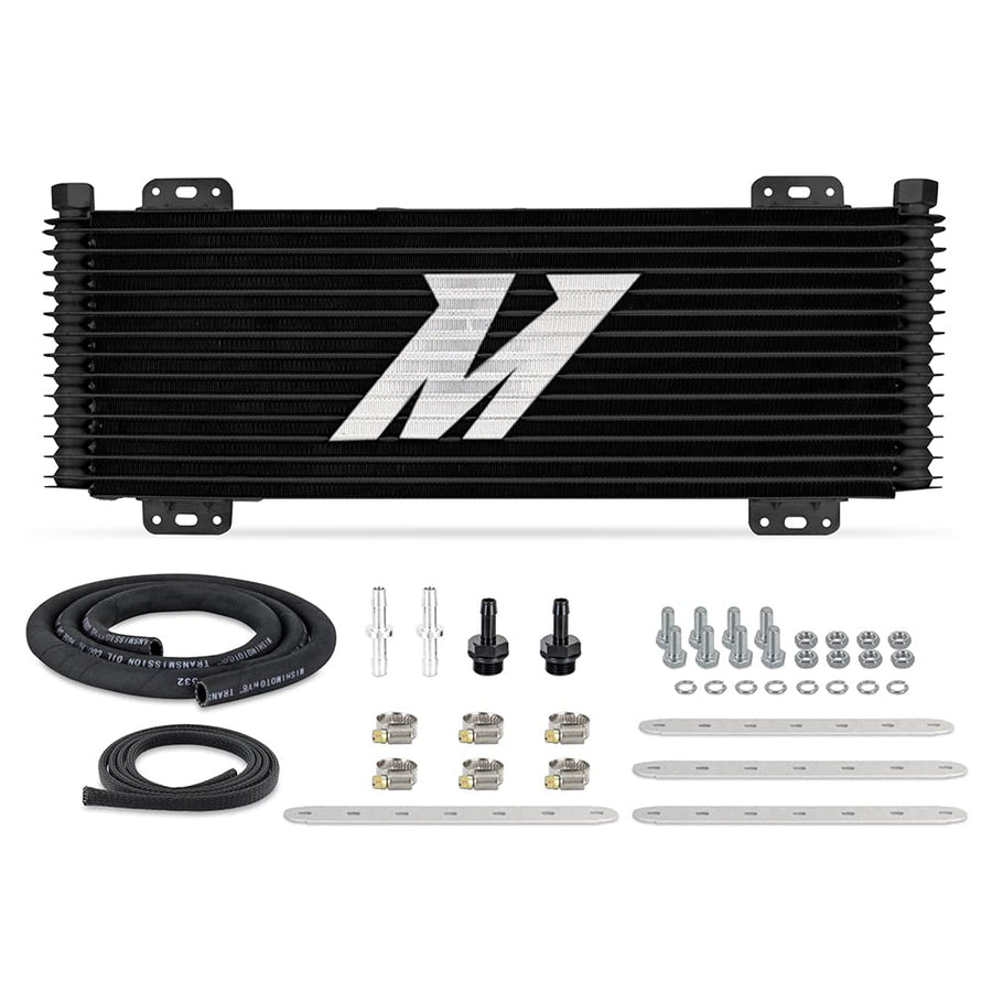Mishimoto 13-Row Universal Stacked Plate Transmission Cooler, Powder Coated, 22.85-in X 7.10-in X 1.25-in Core