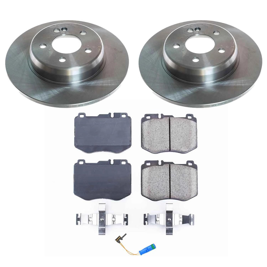 Power Stop KOE8152 Rear Brake Kit-OE Brake Rotors & Ceramic Brake Pads For Mercedes-Benz C300 2017-2018 [Model Specific]