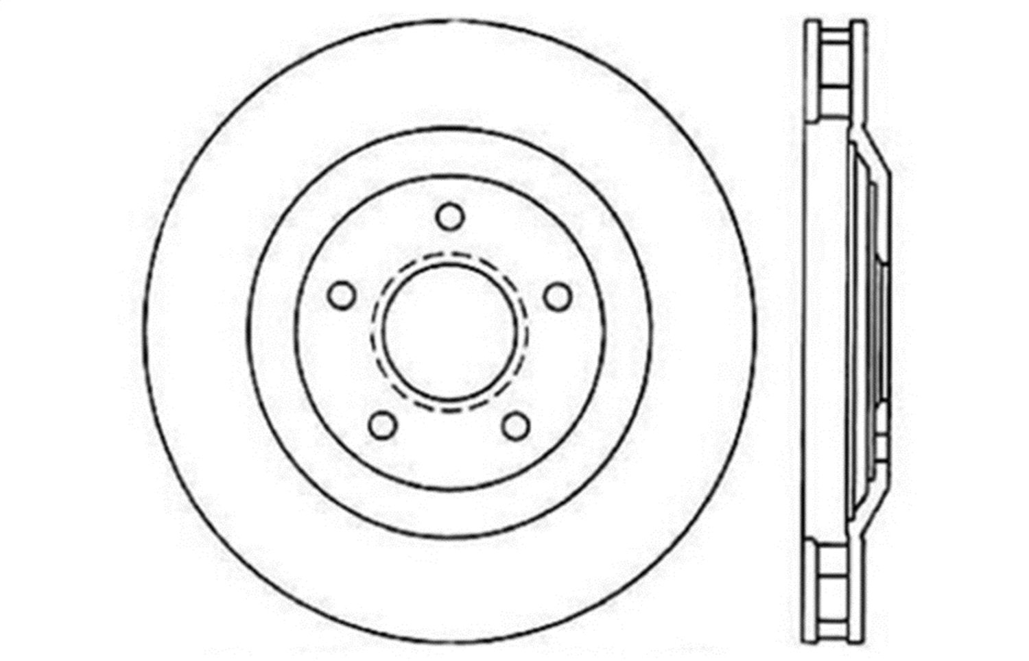 Front Left StopTech 127.62059L Sport Drilled/Slotted Brake Rotor