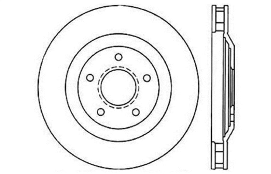 Front Left StopTech 128.62059L Sport Cross Drilled Brake Rotor