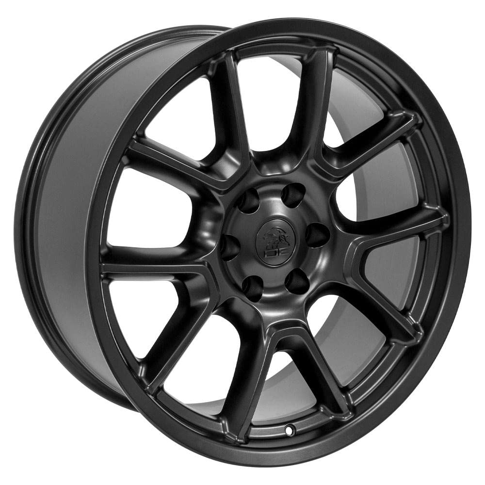 22 Inch OE Wheels DG21 Rim Fits Challenger 50th Anniversary Style 6x139.7 22x9.5 Satin Black - Hollander 10369 (1)