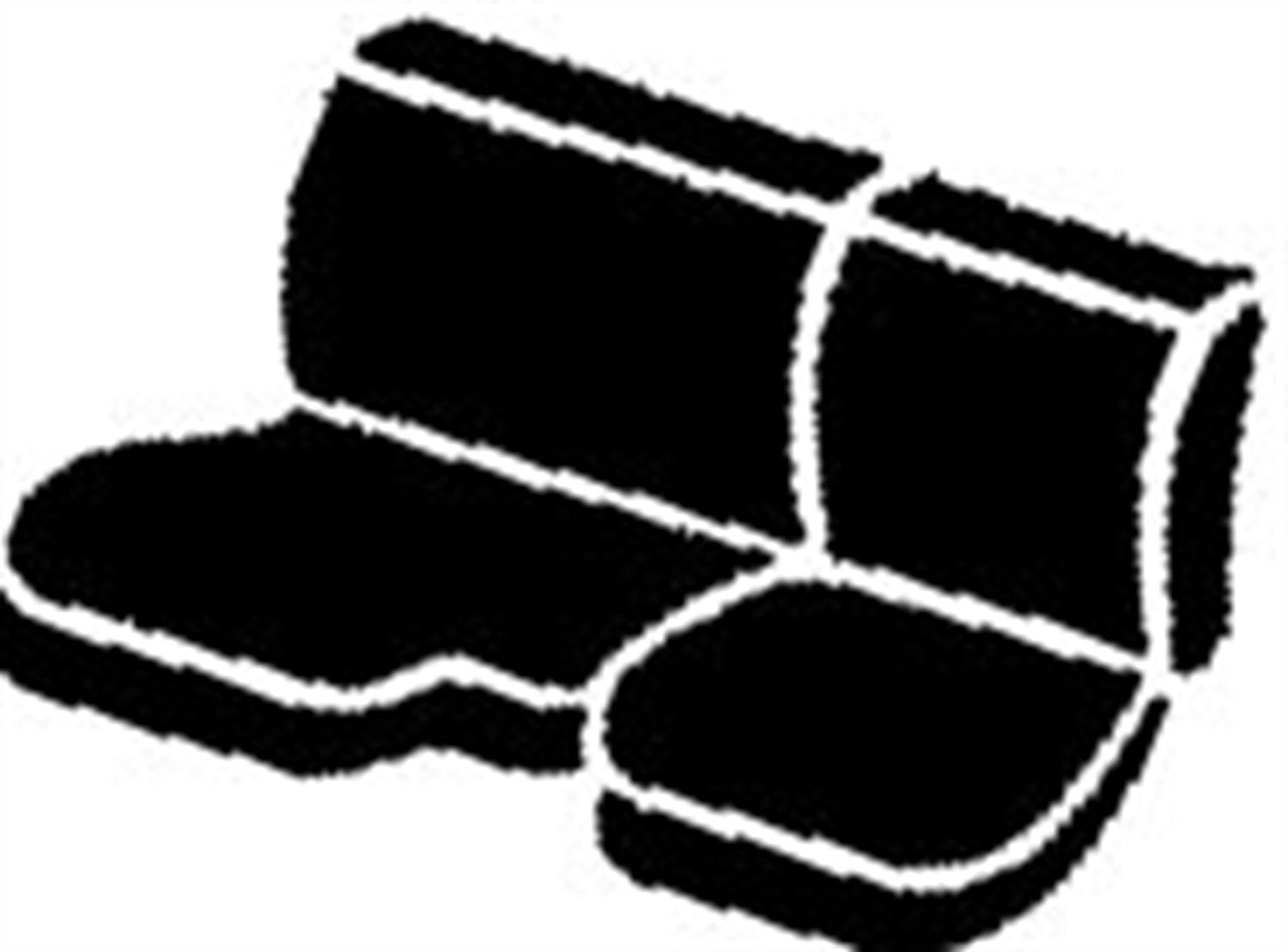 Custom Fit FIA TR42-11 BLACK Rear Seat Cover Split Seat 40/60 - Saddle Blanket, (Black)