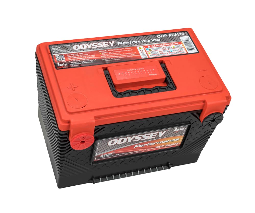 Performance Series Odyssey Battery, AGM, 12V, 1500 Cranking amps, Side Threaded Terminals, 10.80 in L x 7.40 in H x 6.80 in W, Each