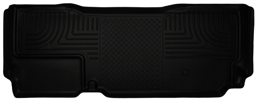 Weatherbeater Husky Liners Floor Mats | Fits 2011-2016 Ford F-250/F-350 SUPERCAB ONLY; 2011-2013 Ford F-450 SUPERCAB ONLY | 2nd Row, 1-pc Black - 19721