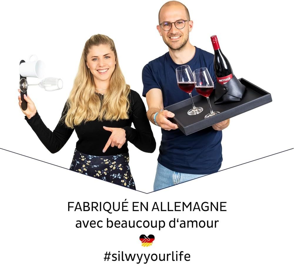 silwy® Magnetgläser, feine Kristallgläser mit perfekt integrierten Nano-Gel-Untersetzern und metallischen Magneten (Bier // 0,3 Liter) COG: 14 / Price: 49,95