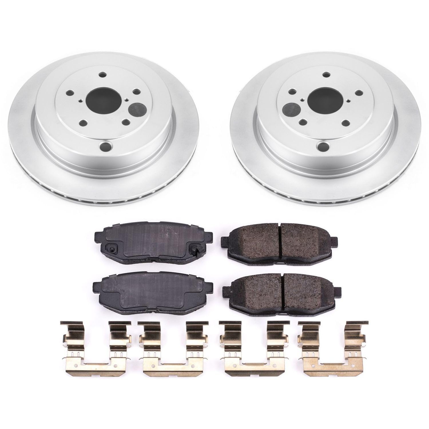 Power Stop CRK4645 Z17 Evolution Geomet Coated Brake Kit For Subaru B9 Tribeca 2006-2007, Subaru Tribeca 2008-2014 [Model Specific]