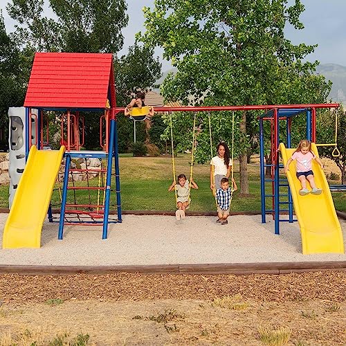 Big Stuff Lifetime Deluxe Swing Set Playset, Primary