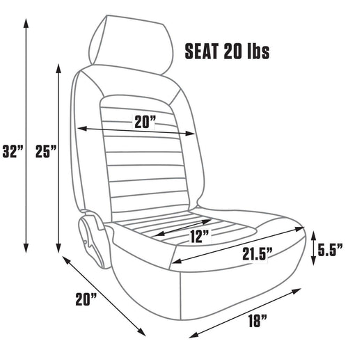 Classic Recliner Right Seat ProCar by Scat 80-1500-99R Bare Racing