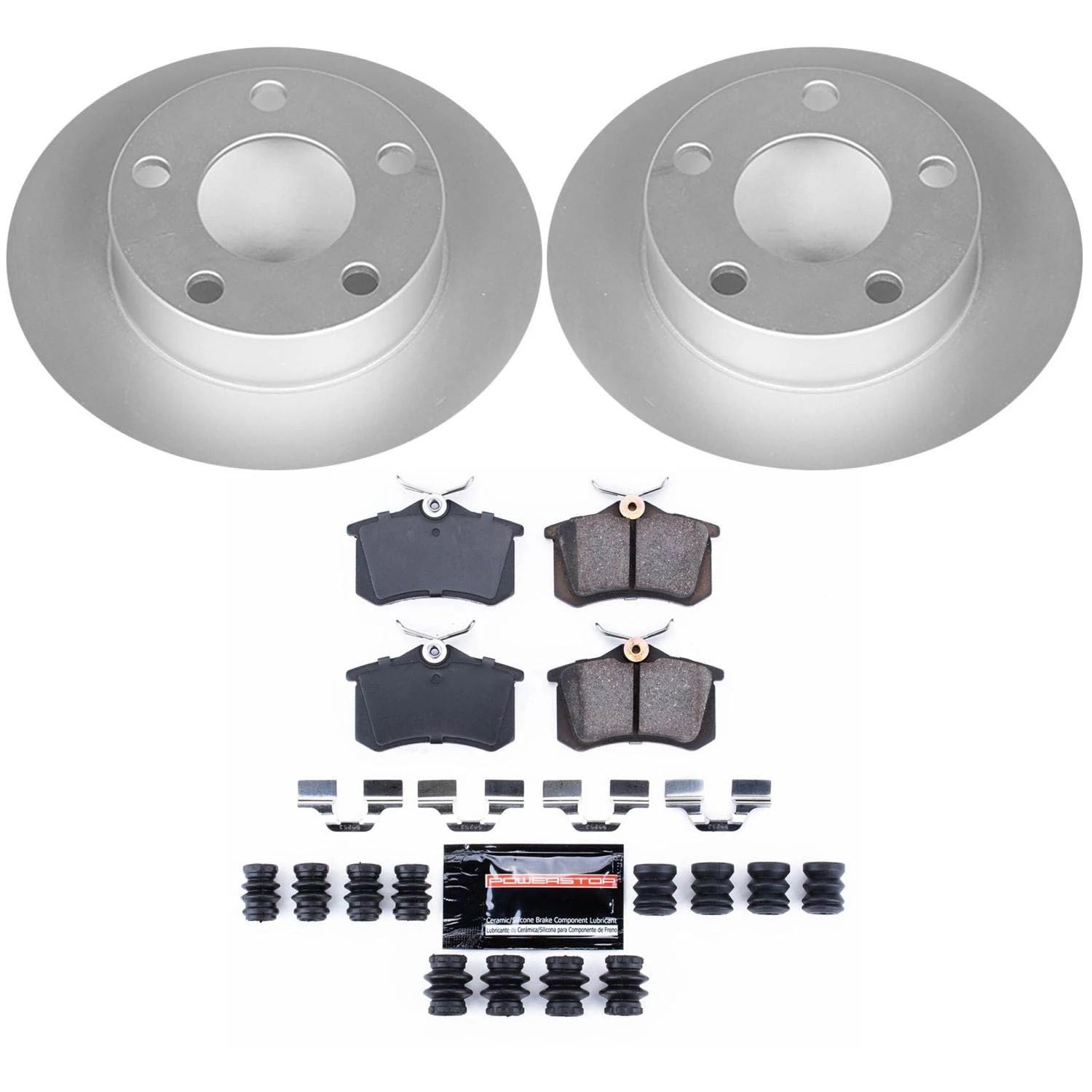 Power Stop Z23 CRK585 Rear Evolution Geomet Coated Brake Kit For Volkswagen Passat 1999-2005 [Model Specific]