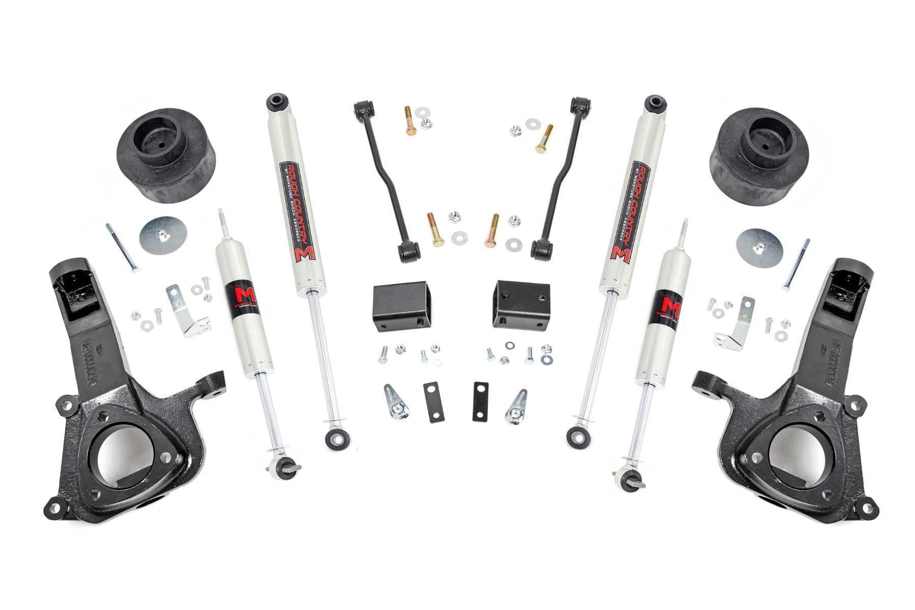 4" Rough Country Lift Kit w/ M1 Shocks for 2009-2018 Ram 1500 2WD - 30740