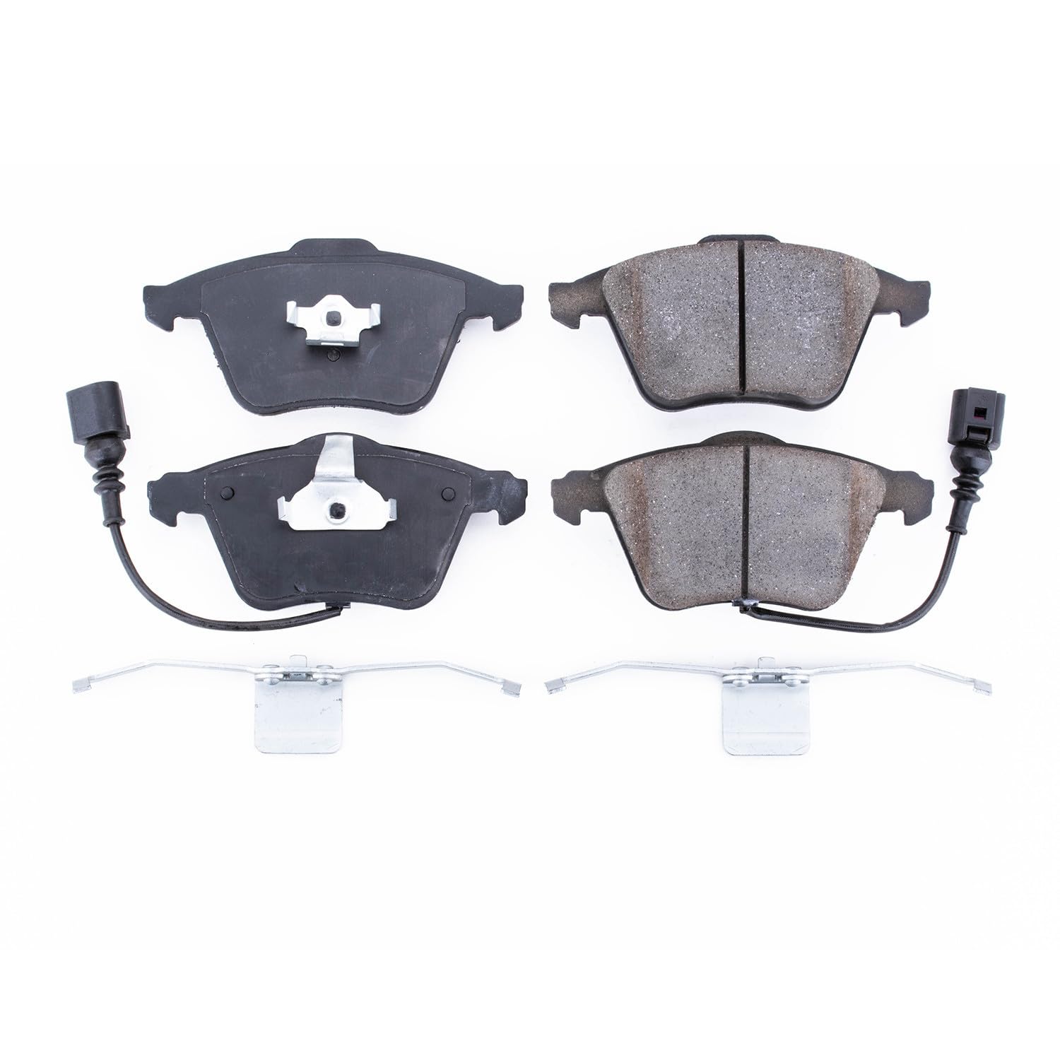 Power Stop Front Brake Kit For Audi TT Quattro 2008-09 |TTS Quattro 2009-15 |Volkswagen CC 2009-12 |Golf R 2012-13 |Passat 2006-09 - Brake Pads Ceramic With Installation Hardware, 17-915C