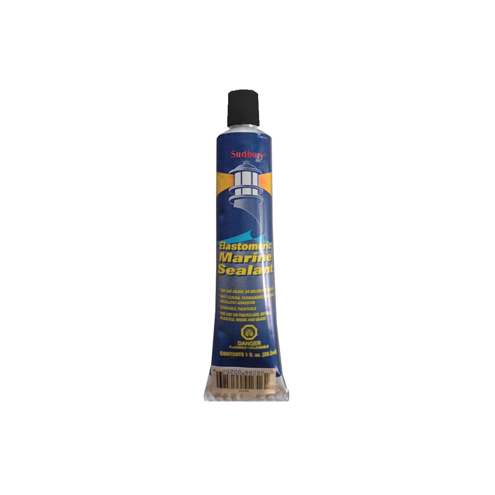 Black Sudbury 332 Elastomeric Marine Sealant, 1-Ounce