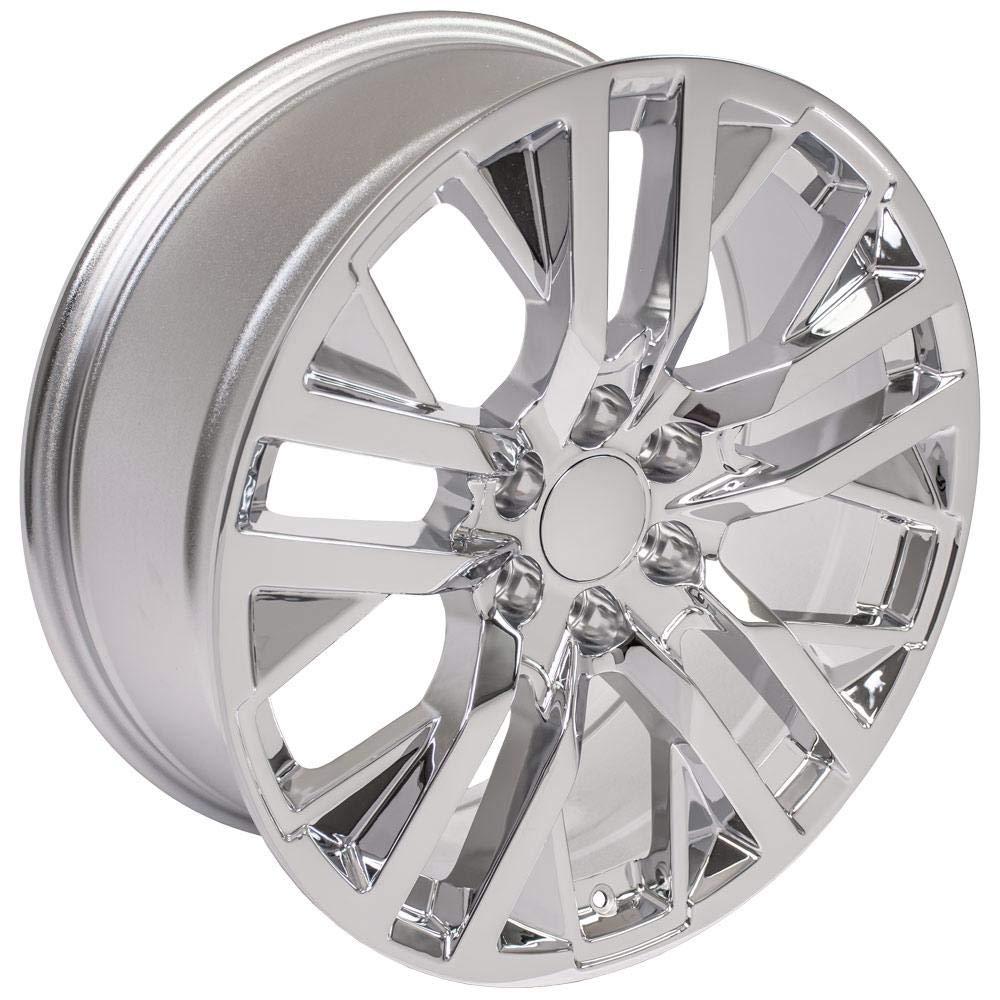 22 Inch OE Wheels CV38 Rim Fits Sierra 1500 Style 6x139.7 22x9 Chrome - Hollander 5903 (1)