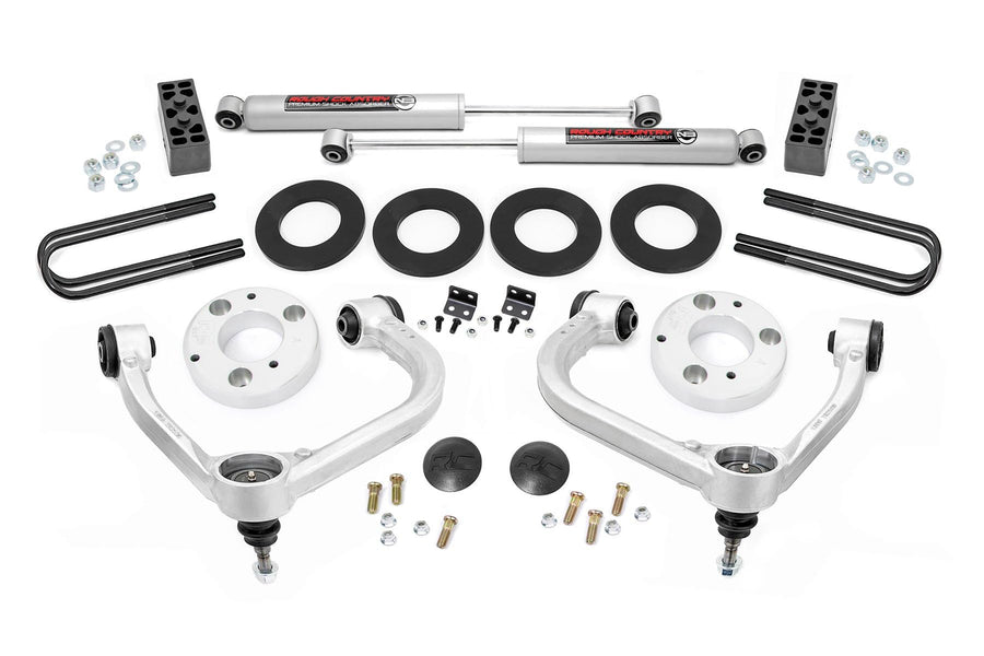 3" Rough Country Bolt-On Lift Kit for 2021-2024 Ford F-150 4WD - 41430