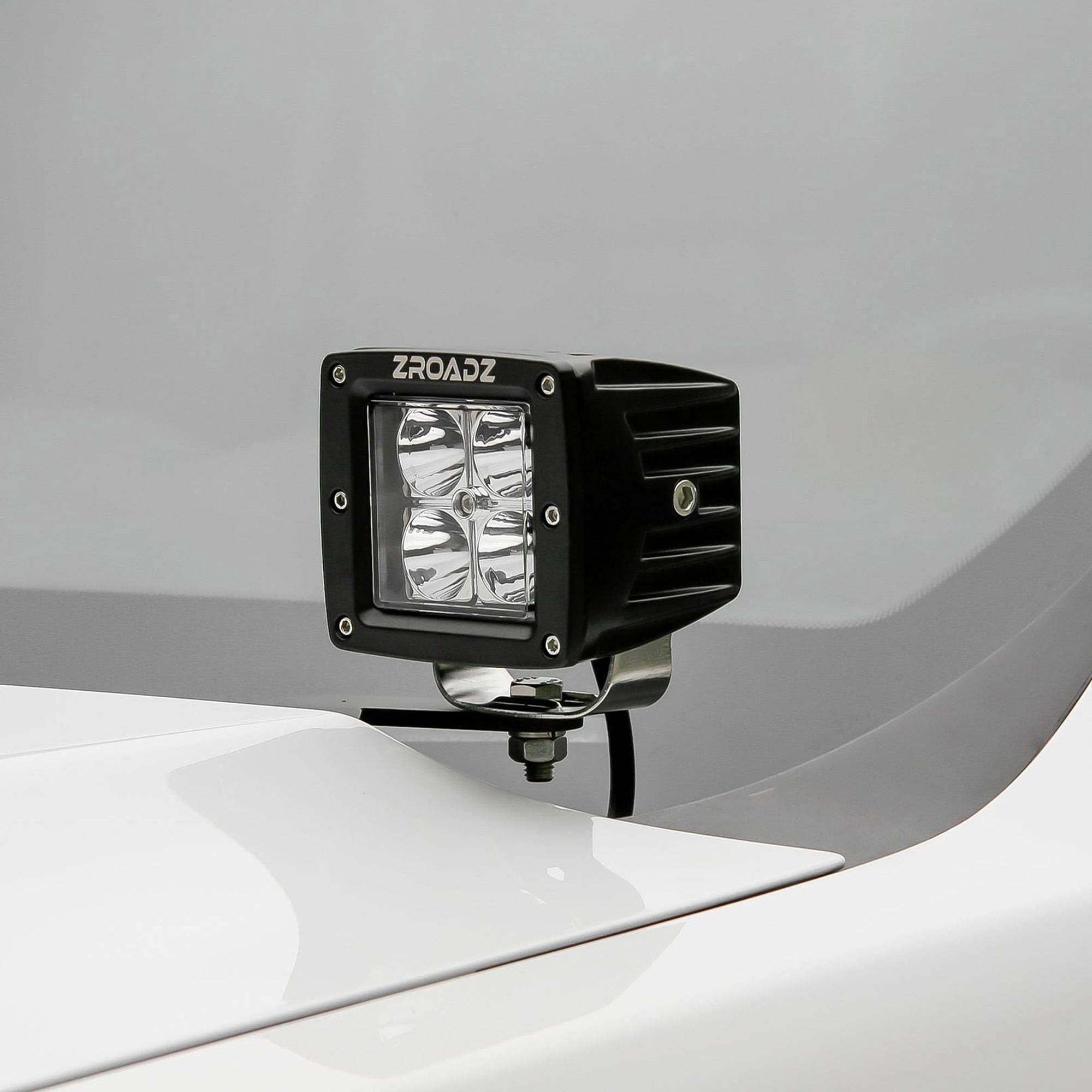 ZROADZ Black Hood Hinges Z365631 A-Pillar LED Mount 2008-2010 FORD F250/350