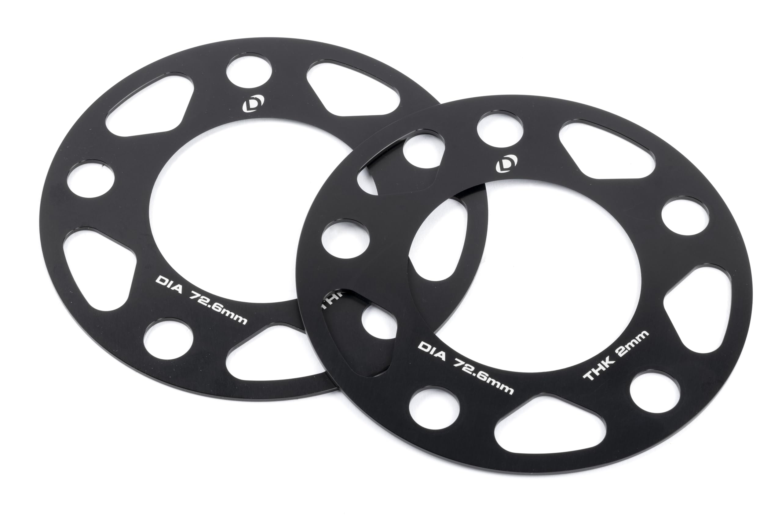 Dinan Wheel Spacers D210-2032 5x120 Bolt Circle - 72.6mm Center Bore - 2mm Thick - Pair