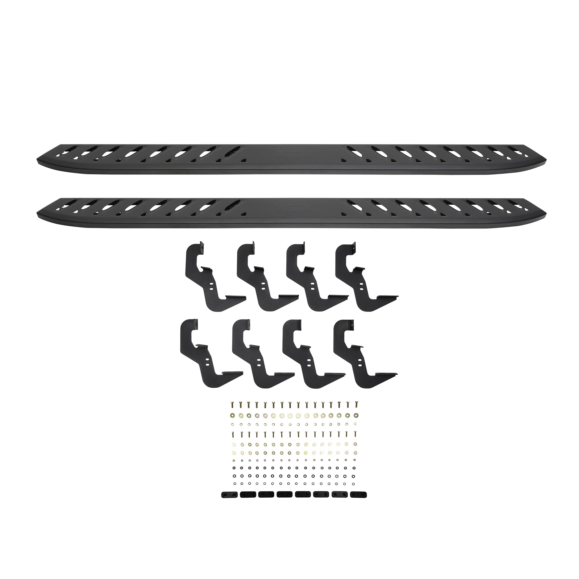 Thrasher Westin 28-81275 Running Boards fits 2019-2025 Silverado Sierra 1500 2020-2025 Silverado Sierra 2500 3500 Crew Cab (Exc 2019 Silverado LD/Sierra 1500 Limited) Textured Black Pair
