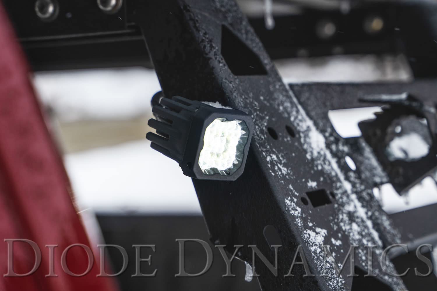 Diode Dynamics SSC1 Pro Standard White LED Pod (one), Flood w/Amber Backlight