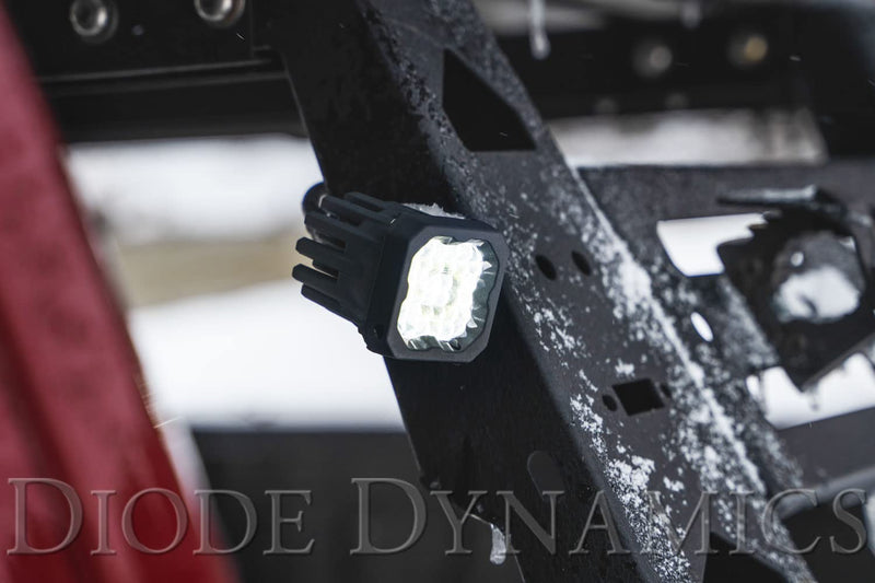 Diode Dynamics SSC1 Pro Standard White LED Pod (one), Spot w/Amber Backlight
