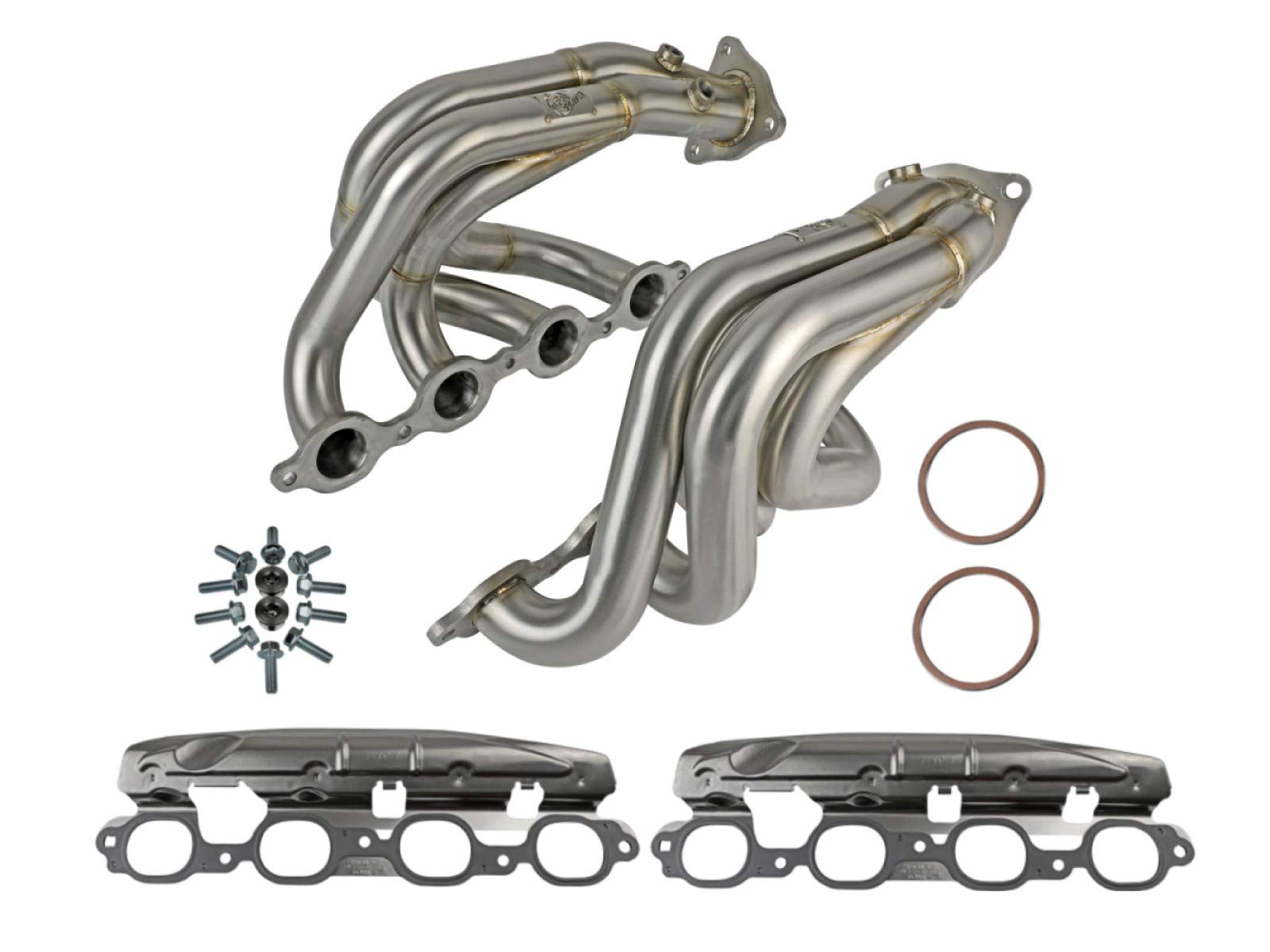 48-34148-H aFe Power Twisted Steel Header for 2020 Chevrolet Corvette (C8), 304 Stainless Steel
