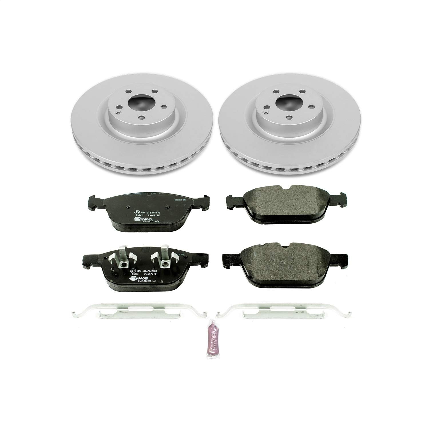 Power Stop ESK5702 Euro-Stop Front Brake Kit For Volvo XC60 2010-2015 [Model Specific]